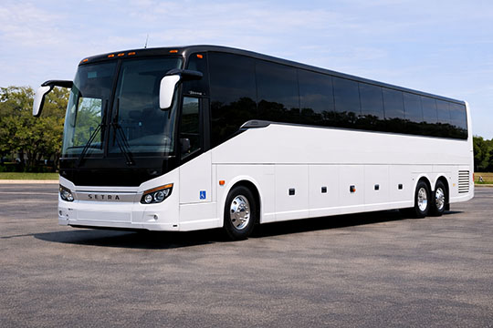 56-passenger charter bus rental Lancaster TX